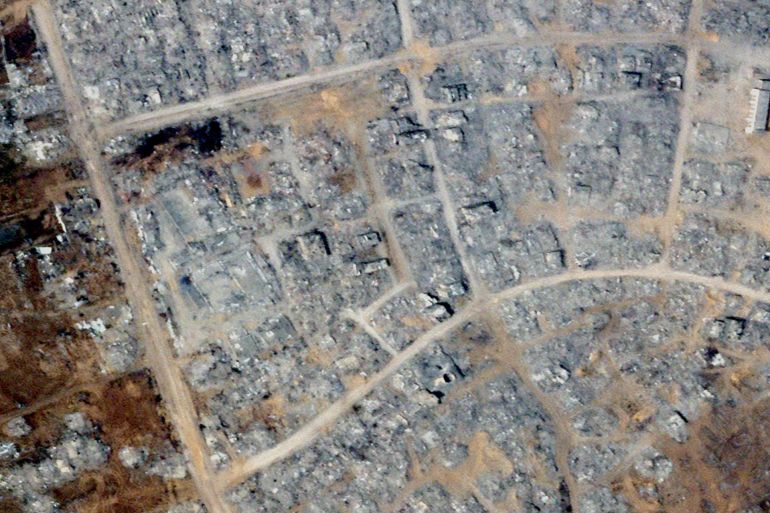 Examples of schools that were demolished المباني القائمة وسط الدمار في رفح (بعد)
