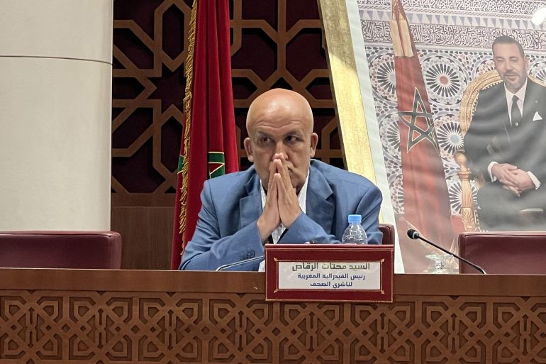 المغرب/الرباط/ سناء القويطي / محتات الرقاص رئيس الفيدرالية المغربية لناشري الصحف/ مصدر الصورة: سناء القويطي