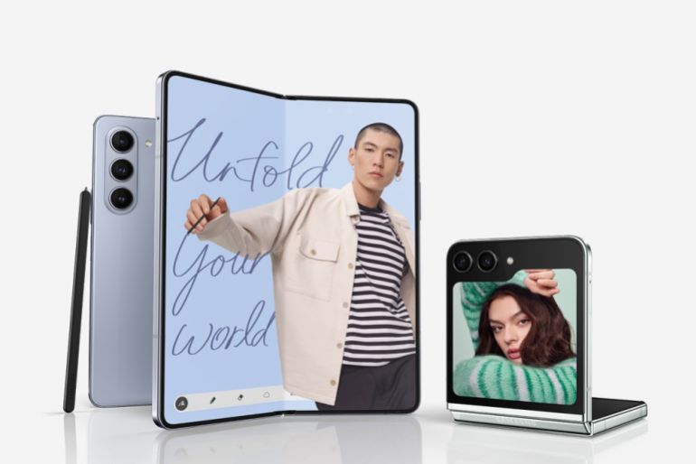 Samsung Galaxy Z Flip5 and Galaxy Z Fold5 CREDIT : SAMSUNG