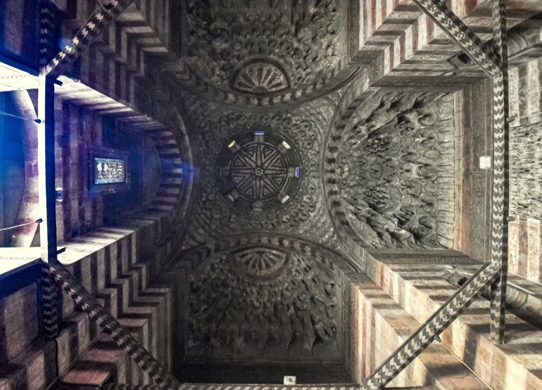 Majestic mausoleum chamber and mihrab inside Mosque-Madrassa of Sultan Hassan in old Cairo, Egypt, a UNESCO heritage site مماليك - تراث