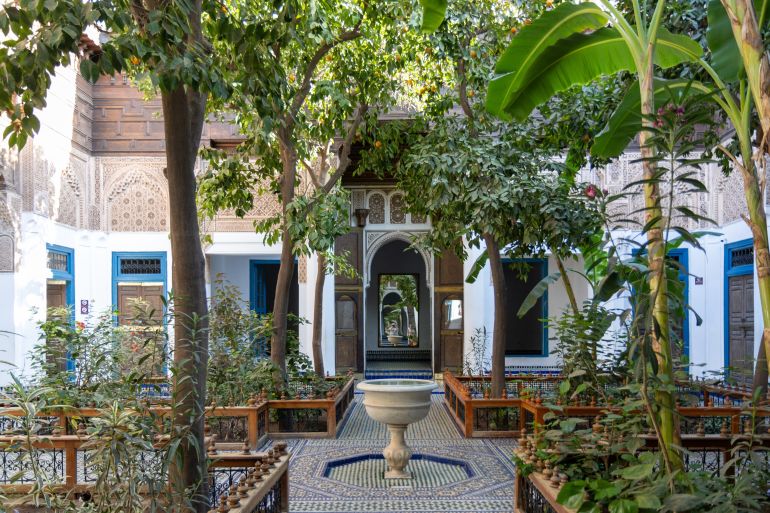 Bahia Palace, palace and garden complex located in Marrakech, Morocco.