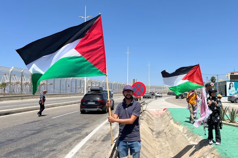 وقفة احتجاجية سابقة أمام ميناء طنجة المتوسط