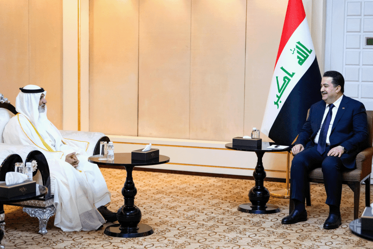 المصدر: وكالة الأنباء العراقية رئيس مجلس الوزراء محمد شياع السوداني، استقبل الأمين العام لمنظمة الدول المصدرة للنفط أوبك هيثم الغيص، على هامش مشاركته في افتتاح فعاليات منتدى بغداد الدولي للطاقة، بحضور وزير النفط حيان عبد الغني. الرابط: https://ina.iq/ar/economie/242710-.html